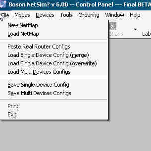 如果自己设置了网络拓扑图在左上角“FILE”菜单中的“LOAD NETMAP”中打开，设置网络图谱图的时候做完 ...