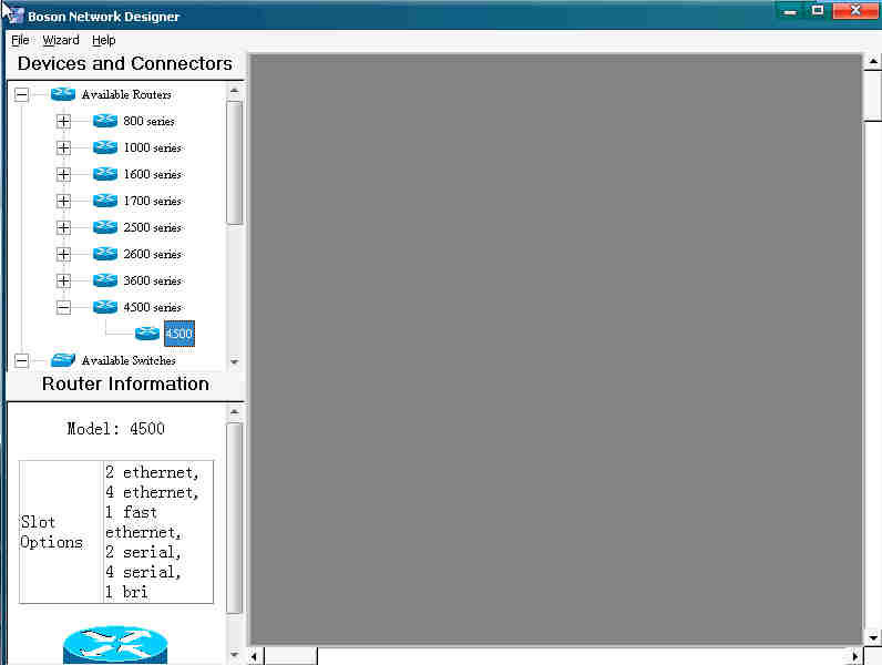 简单介绍一下Network Designer.左边是各种设备，选择你要使用的设备拽托到右边灰色的地方
