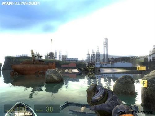 2004: Half-Life 2 mit lustiger Effektphysik (PC)（半条命2：失落的海岸线）